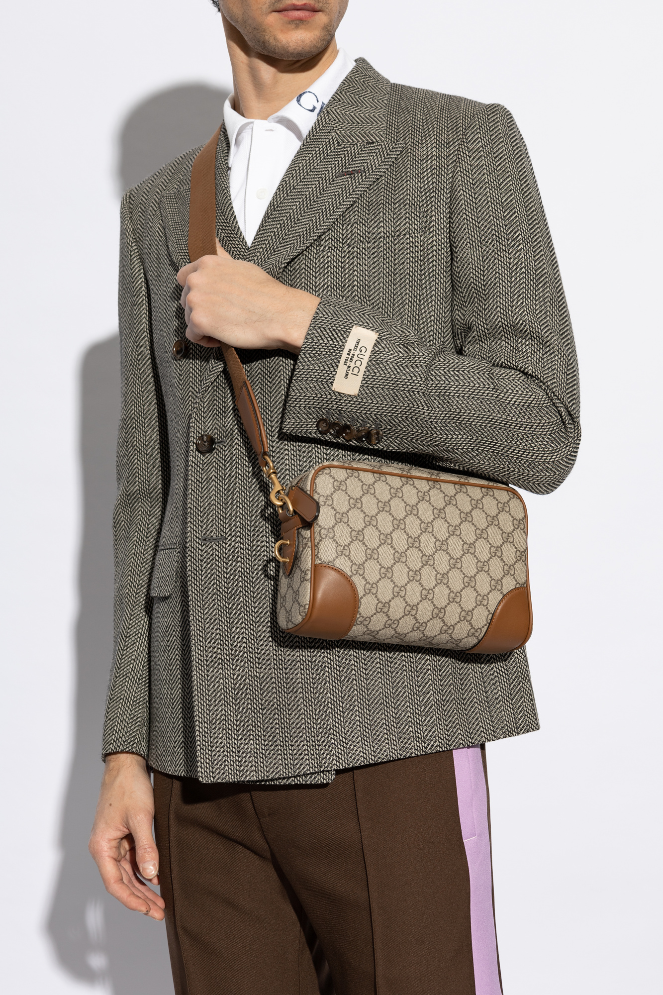 Gucci Shoulder bag GG Emblem Small | Men's Bags | Vitkac Gucci Shoulder bag GG Emblem Small | Men's Bags | Vitkac